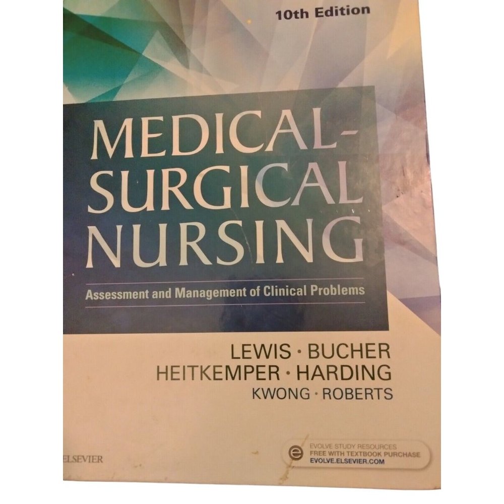 Medical Surgical Nursing Study Guide 10th Ed Lewis ISBN Nurse Student Elsevier